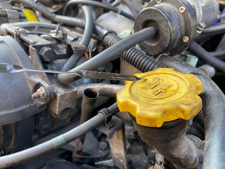 Olajszint ellenőrzése