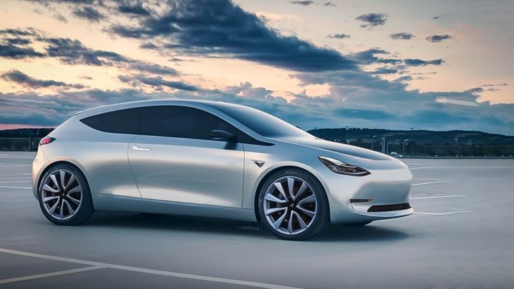 25 ezer dolláros Tesla szemből – látványterv