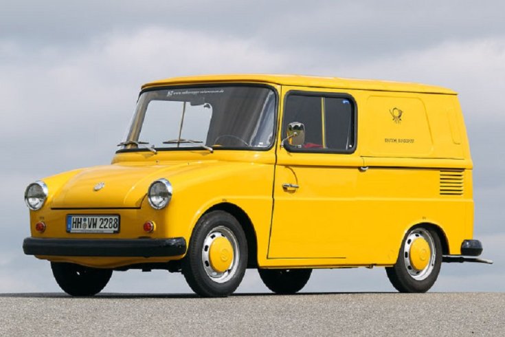 1964 Volkswagen Typ 147 Fridolin, sárga postásautó