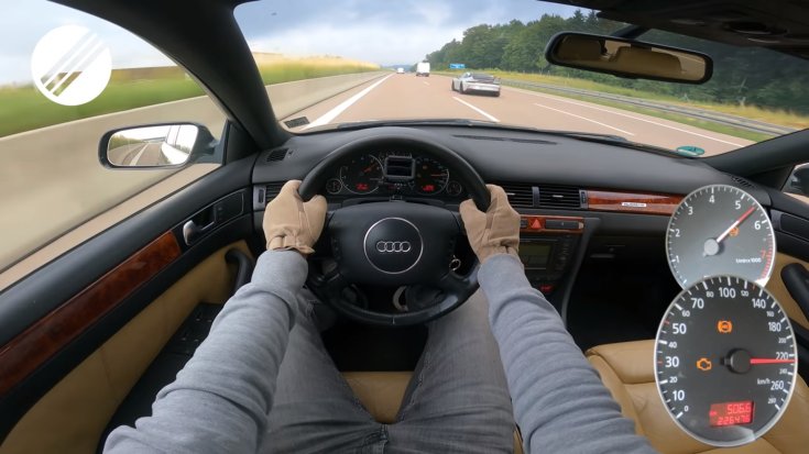 Audi A6 utasere a sofőr szemszögéből