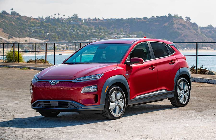 2018-as Hyundai Kona Electric elölről