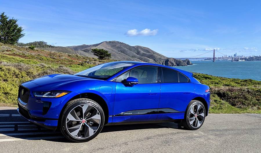 2019-es Jaguar I-Pace oldalról